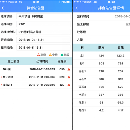 传统拌合站应用拌合站质量管控系统的优势